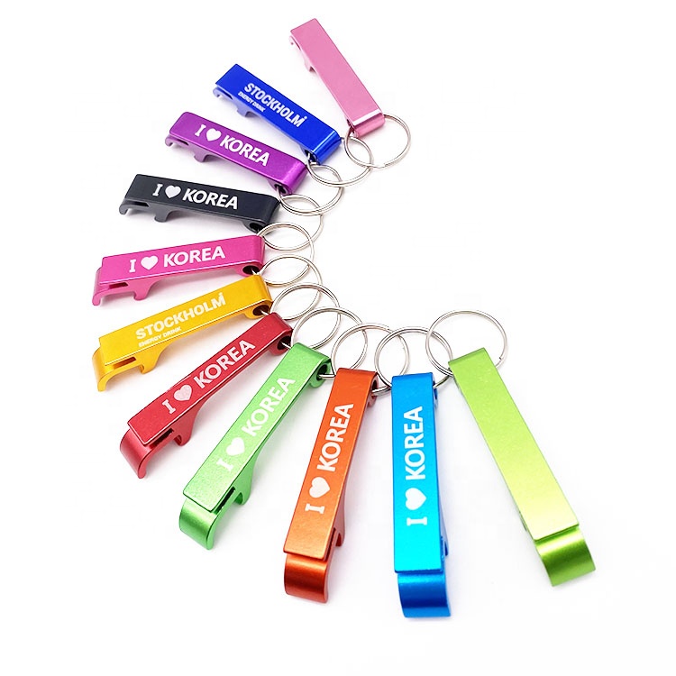 YYX Hot Sale Promotional Gift Tiger Aluminium Keychain Bottle Opener Cheap Beer Opener With Keychain