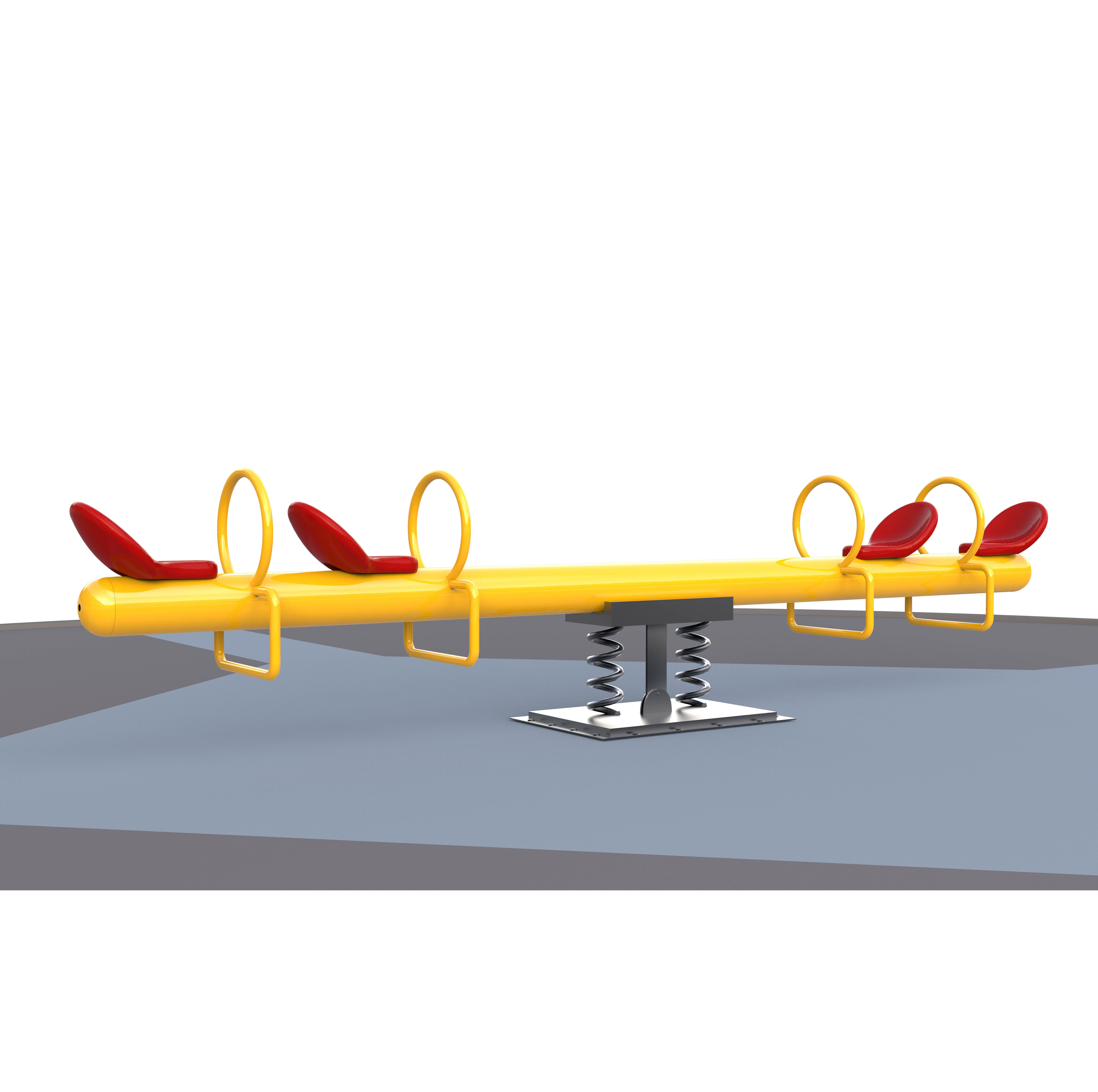 Liyou Play Equipment Funny Outdoor 4 People Seesaw