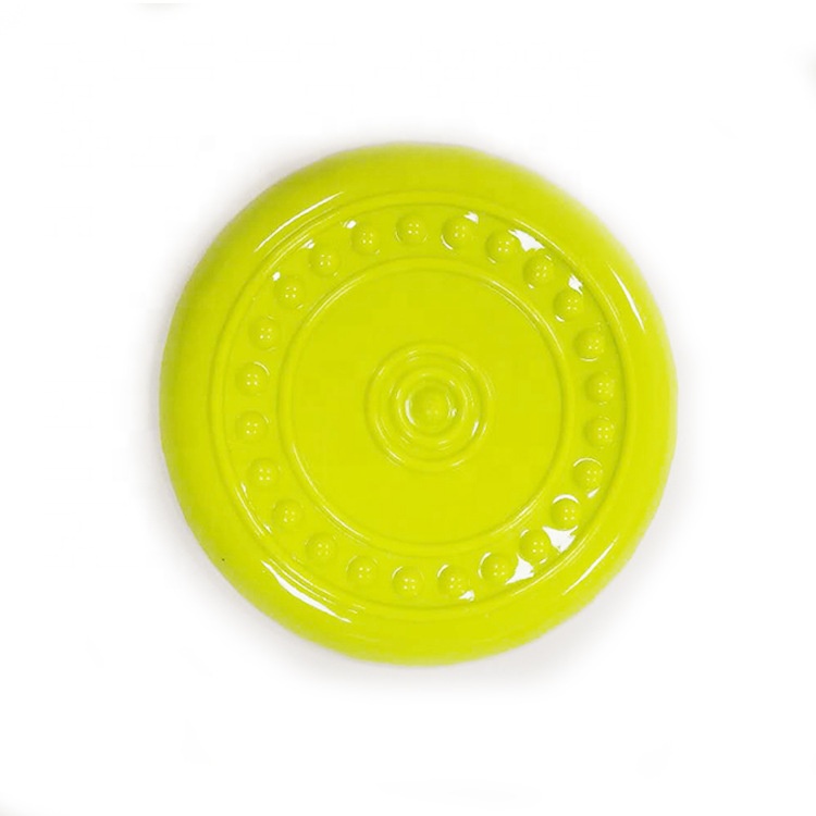 Pet Dog Training Soft Frisbeed Toy Flying Disc Fetch Silicone Fun Dog Soft Toy Dog Flying Disc Transparent
