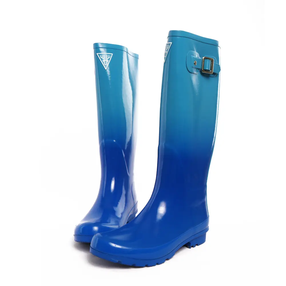 Красивая модная женская обувь из водонепроницаемого материала; Сапоги для дождливой погоды, изготовление на заказ