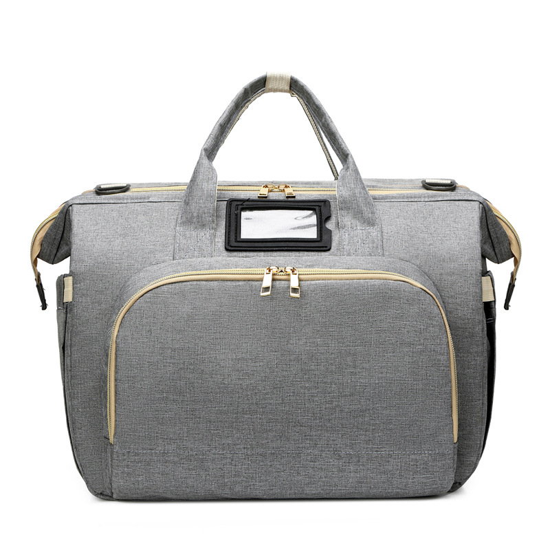 New Arrivals Durable Wholesale Mummy Tote Bag Baby Nappy Diaper Bag With Baby Bed