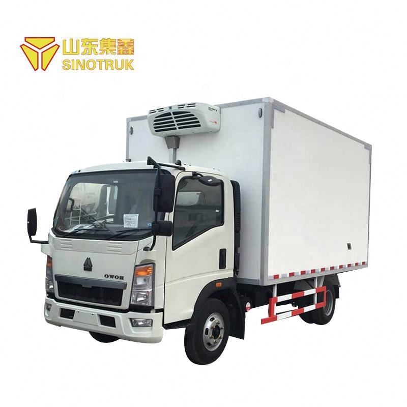 Низкая цена, sinotruck Howo 116hp 4x2, холодильная камера для пищевых продуктов, грузовик на продажу