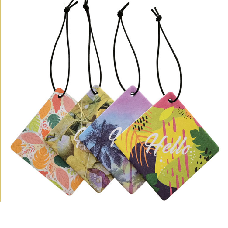 Customized picture Logo All Scents Refresh Paper Car Air Fragrance Air Freshener car aromatherapy