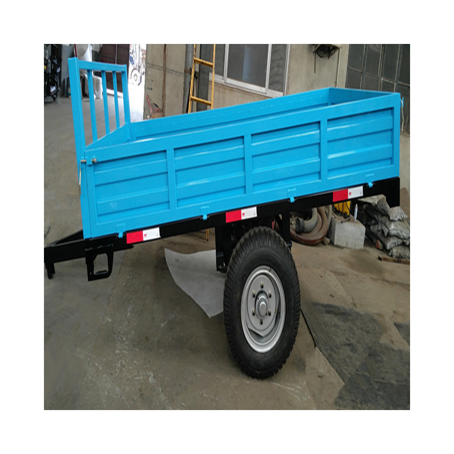 Widely Used Superior Quality Single Axle Rear Tipping Tralier For Transportation Tractor Machine