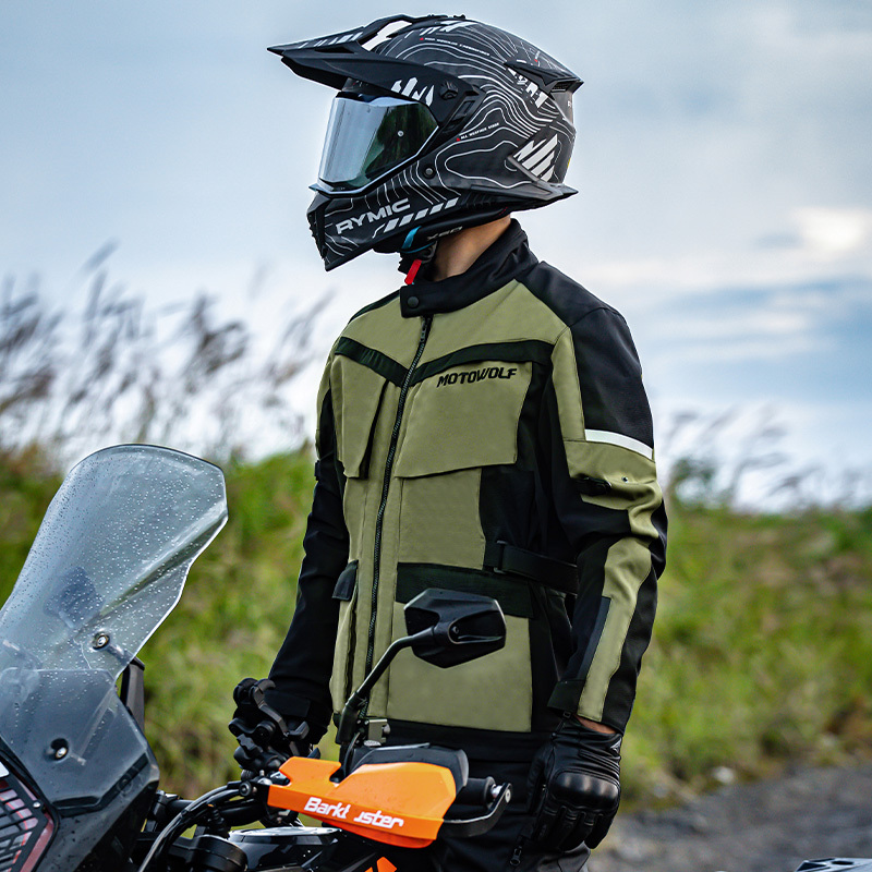 MOTOWOLF Outdoor Motorcycle Riding Protective Rally Clothing Jacket