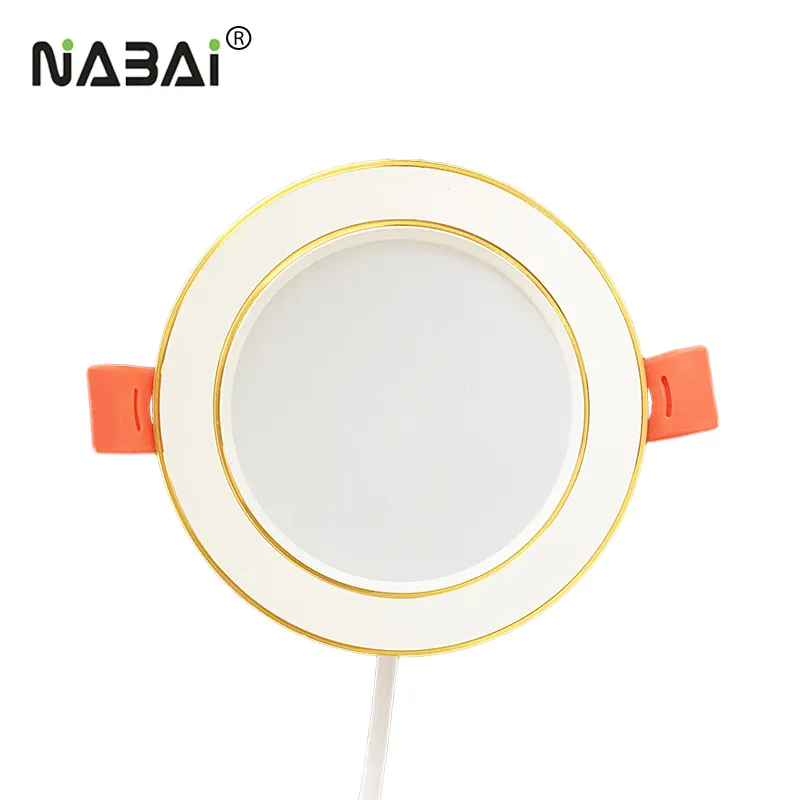 Three-color light Recessed 3Inch 7W LED Downlight