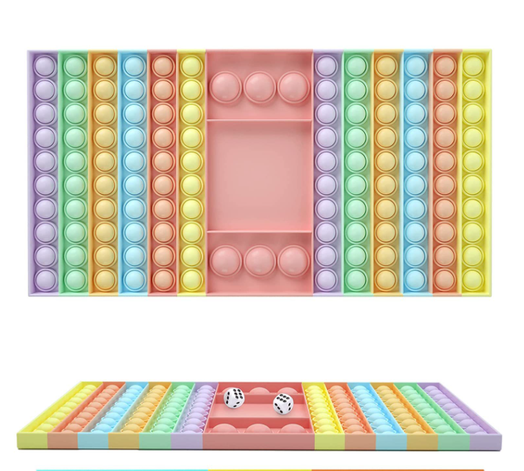 Squeeze Toy Checkerboard Push Bubble Autism Special Needs Stress Reliever Sensory Fidget Toys Chessboard