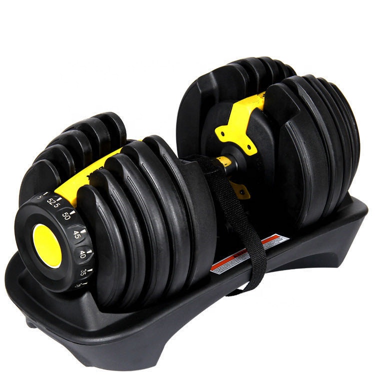 Fitness easy fast adjustable dumbbell set 24kg/52.5lbs adjustable dumbbell