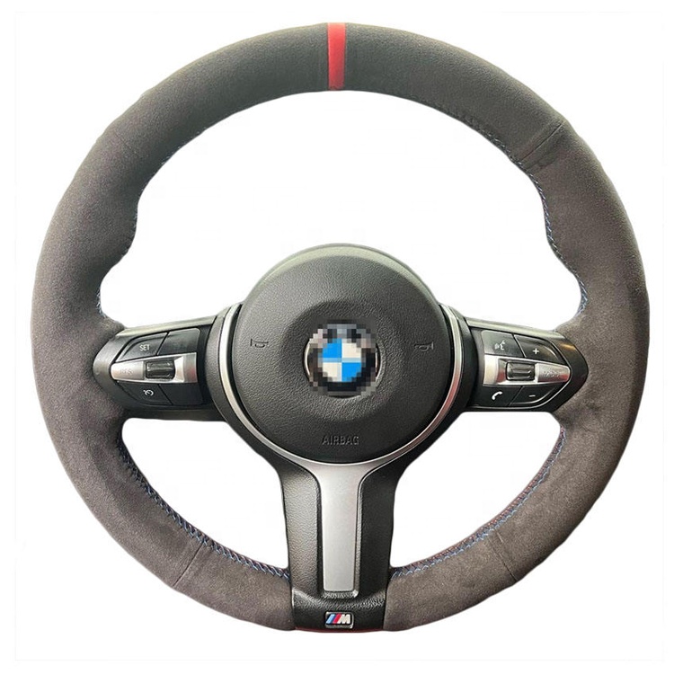 Кожаный продукт, персонализированный замшевый чехол на руль для Bmw 1 серии