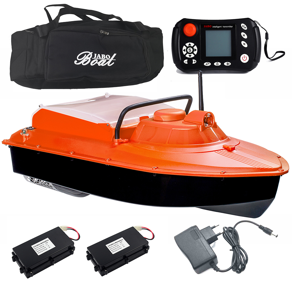 JABO2AG-20A*2 Orange +Backpack GPS Auto navigation bait boat Auto baiting robot German warehouse delivery Store 16 points