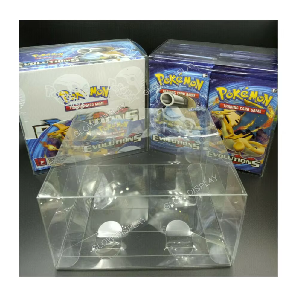 10 pcs Dustproof PVC Japanese High End Booster Box Plastic Protector Case Protective Box Display Showcase for Poke mon cards