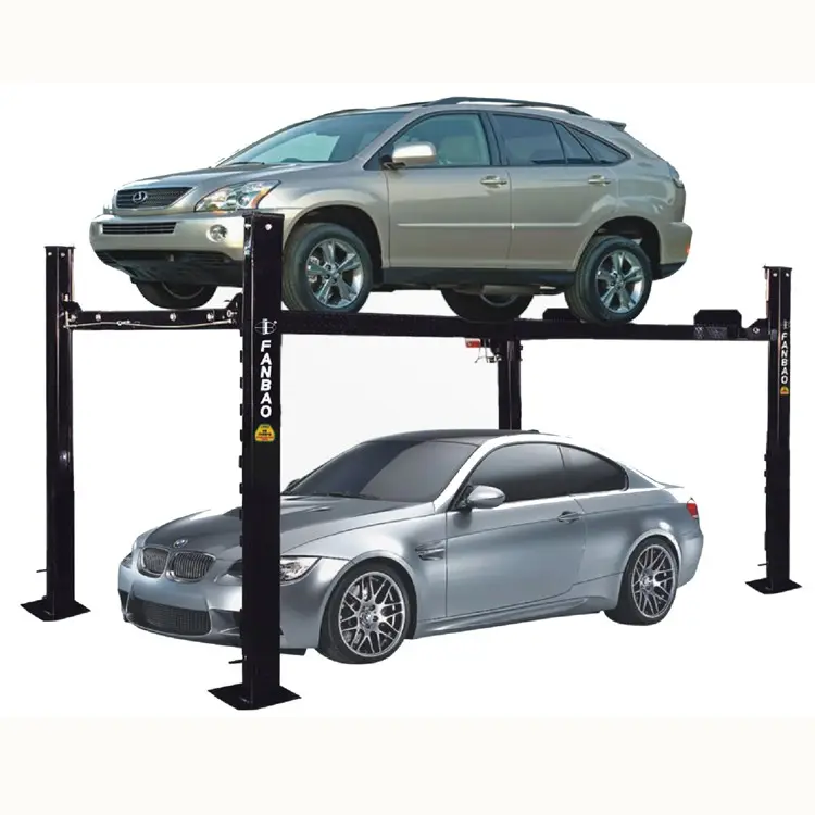 Lifts 4.0T Capacity  4 Post car hoist hydraulic car lift with car jack lift Other Vehicle Equip with CE certificate