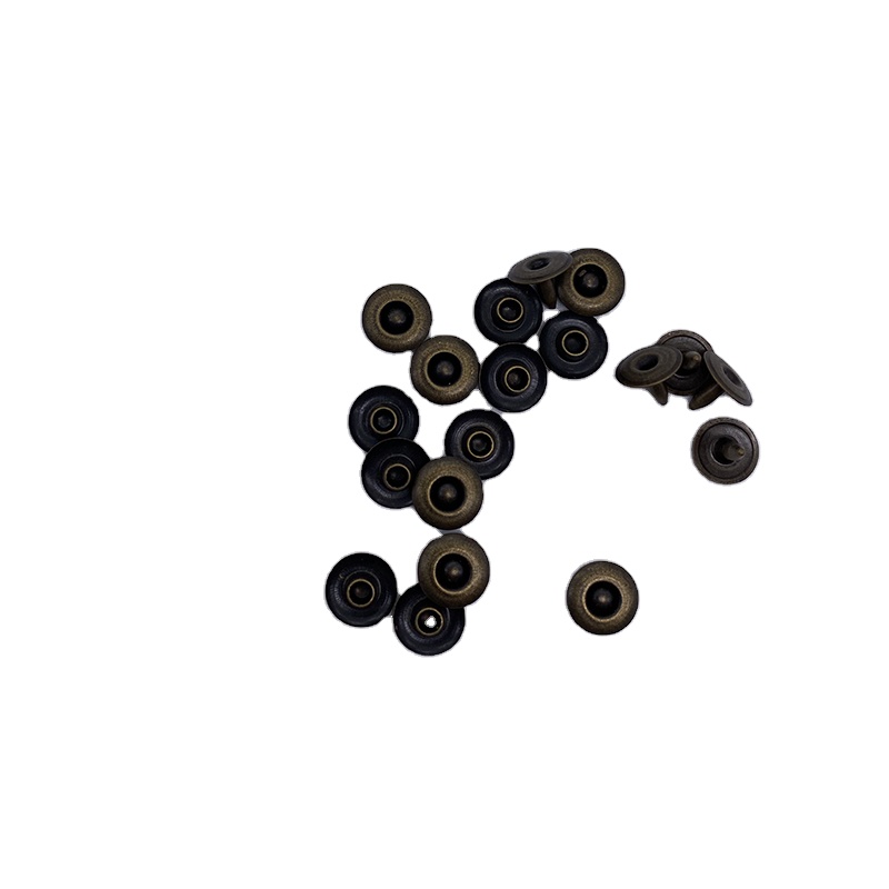 brass material 2 parts Custom decorative 8.5 mm vintage metal jeans button rivets for jeans