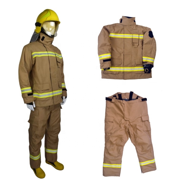 Warehouse Heat Resistance 4 Layers Structure Firefighting Uniforms Firefighting suit