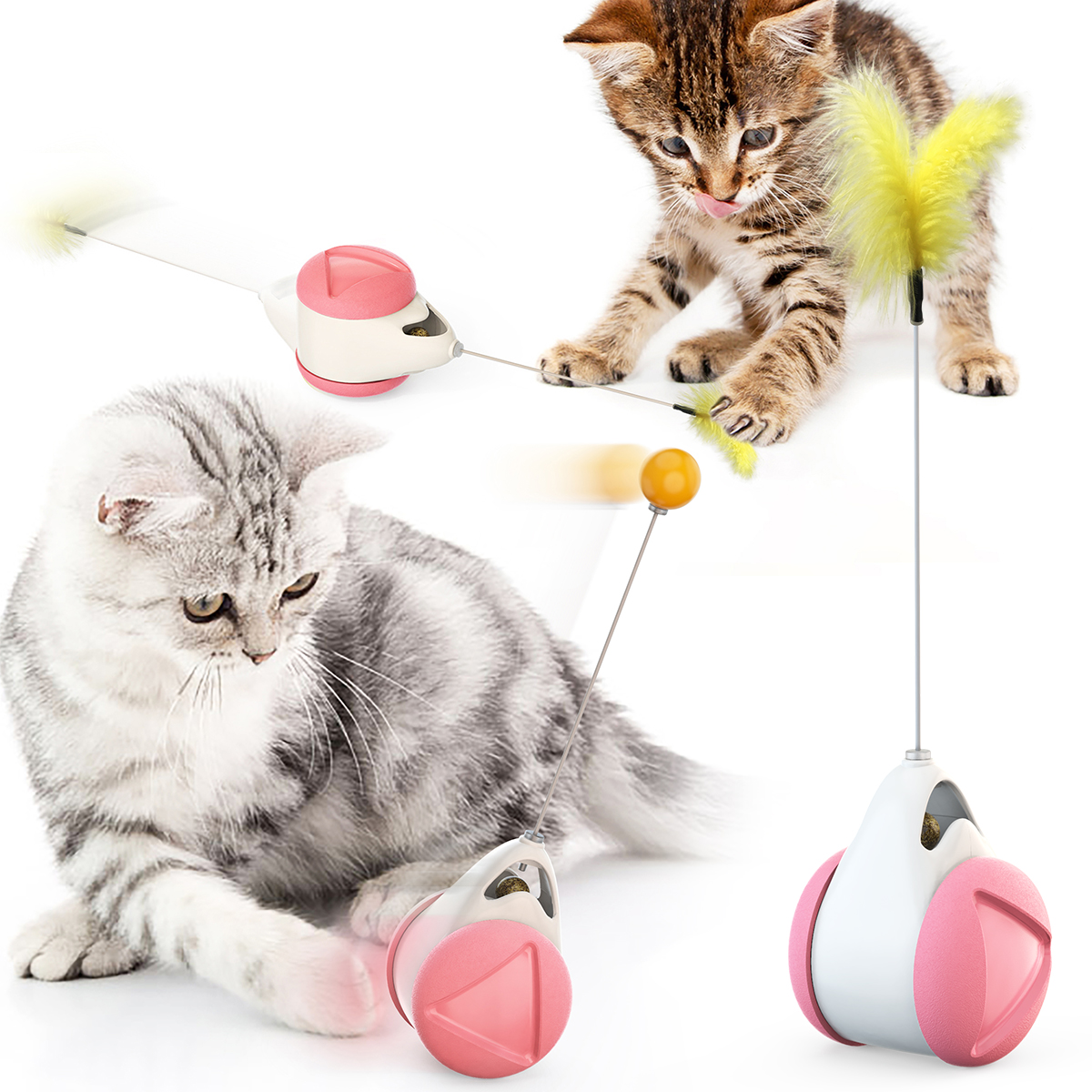 Pet Electric Rolling Ball Cat funny Toy Teaser pet Cat Teaser