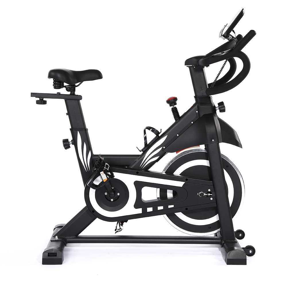 spinning bike indoor with monitor Silent Belt Drive with LCD Monitor   Comfortable Seat Cushion for Home