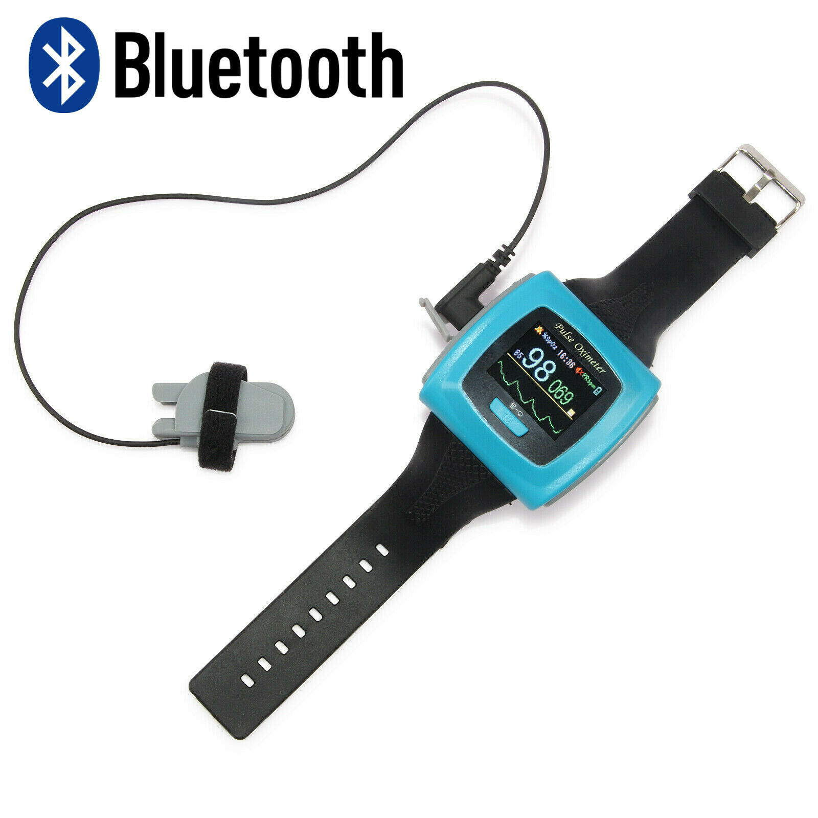 Contec CMS50FW могут соединяться по Bluetooth Пульсоксиметр измеритель кислорода в крови SPO2 датчик пульса ритм сердца Будильник 24 часов записи + программное обеспечение