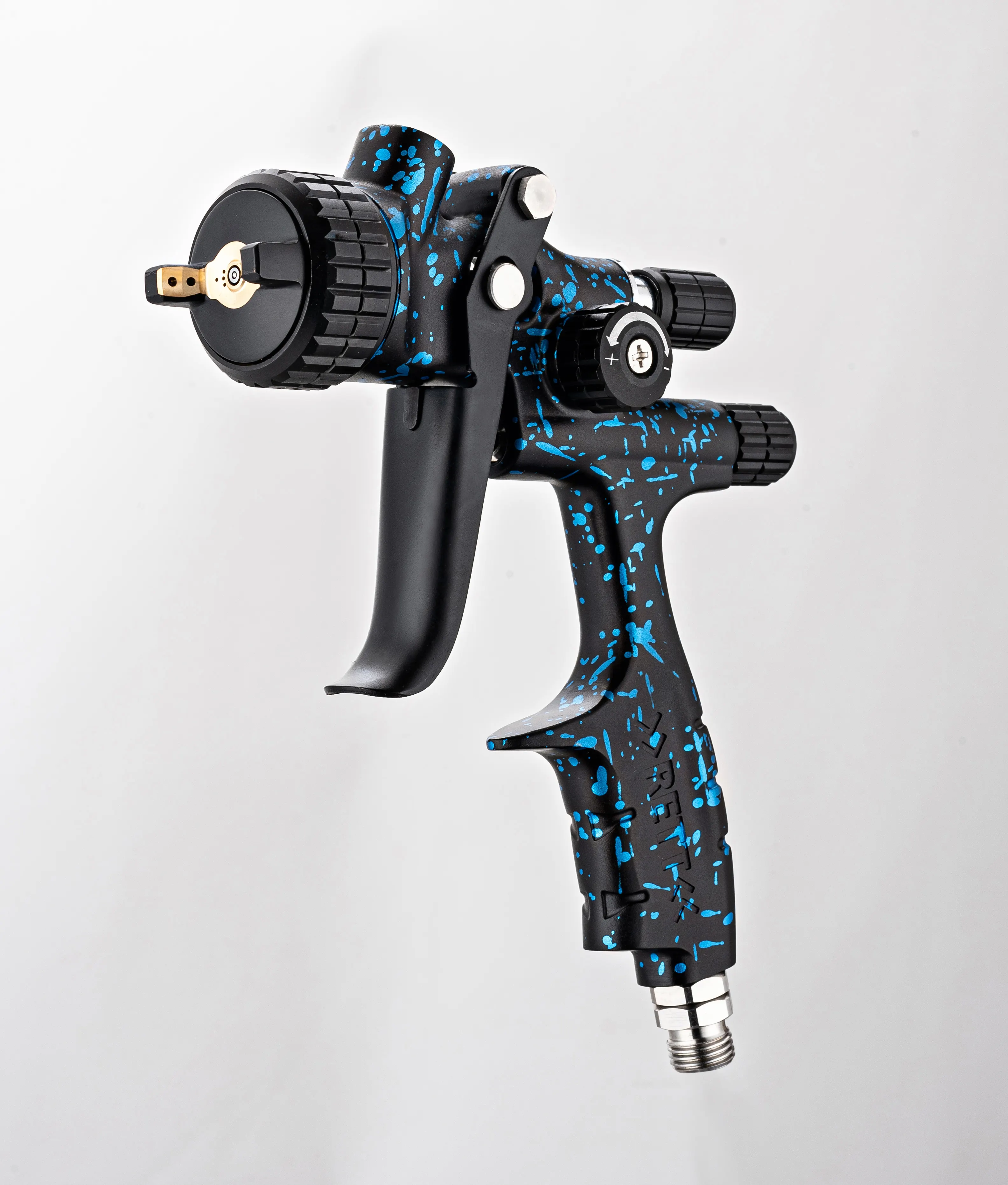 @Ningbo Proeam best sell air Automotive Portable tool pistola de pintura graved painting 13 hvlp Spray paint Gun with 1.31.4 mm