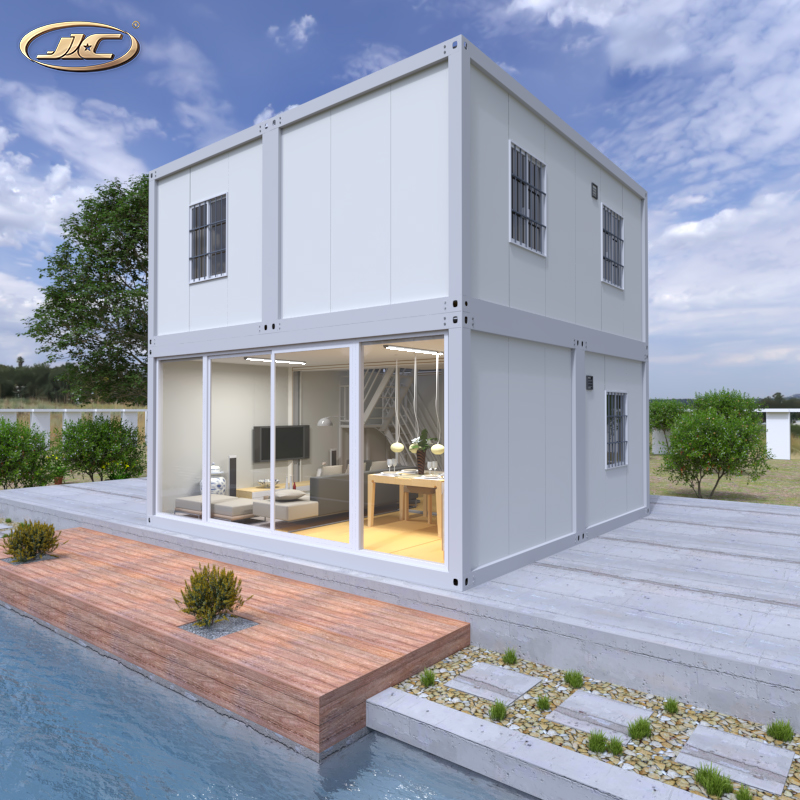 Стальной сборный жилой готовые prefab 20ft жилищного строительства стальных конструкций полностью оборудованная дом контейнер дома