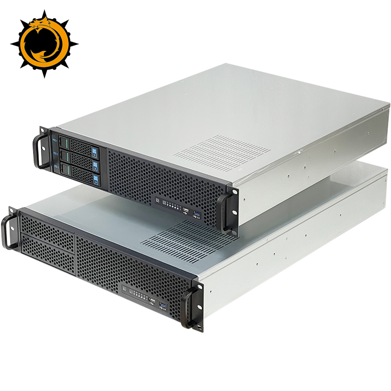 Горячая Распродажа ZhenLoong 2U 19 дюймов 9 HDD Бит 3-Bay Горячая заменяемая промышленная Серверная шасси предприятие компьютер ПК корпус глубина 550 мм
