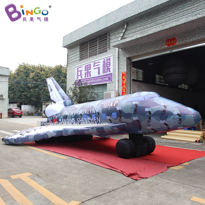 Decorative 8x5.7x3.2 meters large inflatable airplane for decoration / inflatable airplane toy for sale