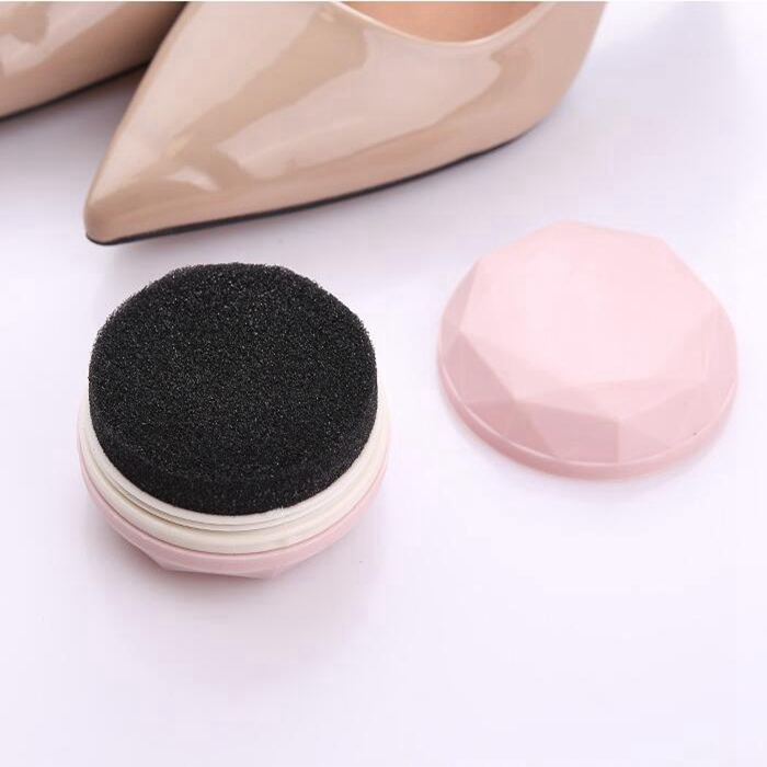 Portable Wax Shoe Polish Sponge Brush Double Sided Plastic Self Shoe Shine Polish