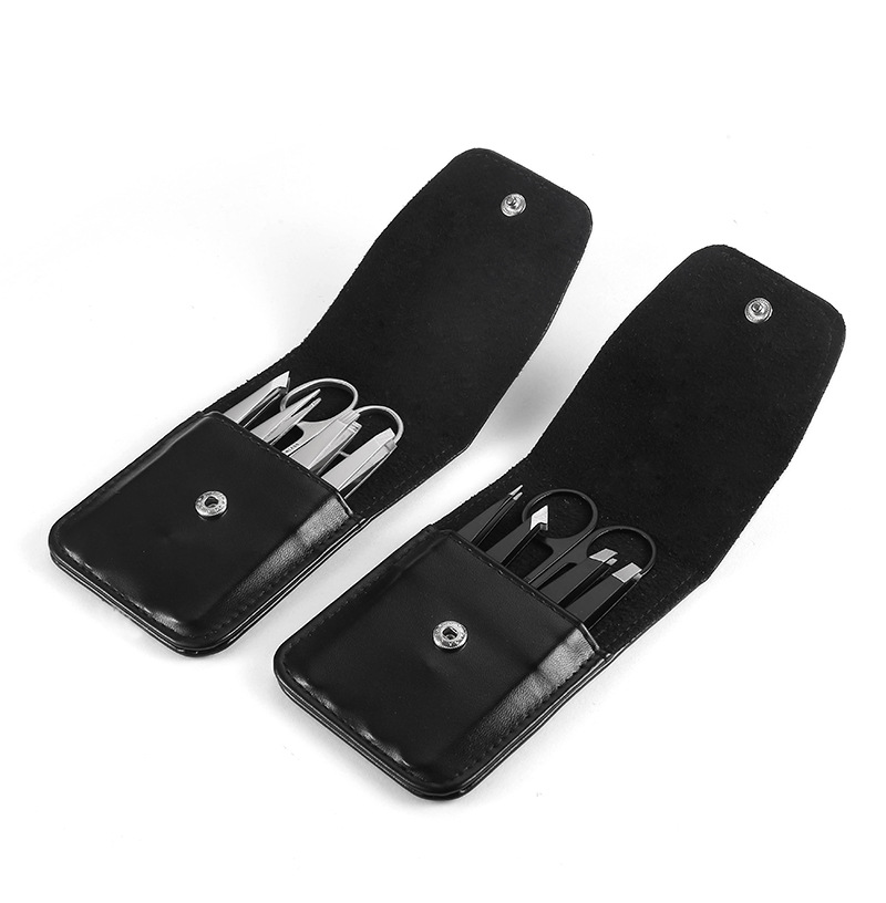 6pcs set Portable Tweezers Scissors for Eyebrow Professional Eyebrow Trimmer Tweezers Set with scissors