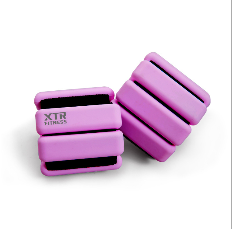 HKAW101 Wholesale Custom Soft Adjustable Ankle Weight training neoprene silicone wrist weight