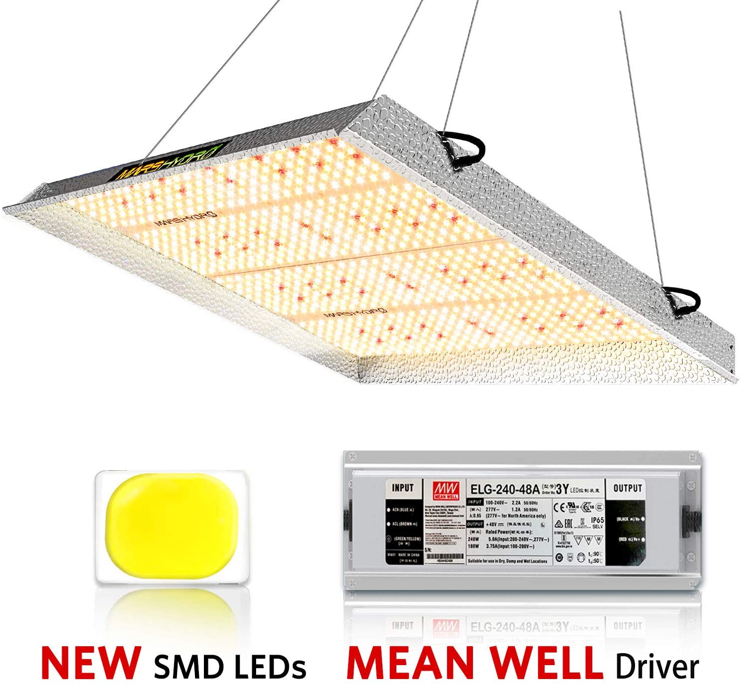 Mars Hydro TS3000 450 Вт с покрытием 5ftx5ft с 1096 мкмоль с драйвером MeanWell led grow light