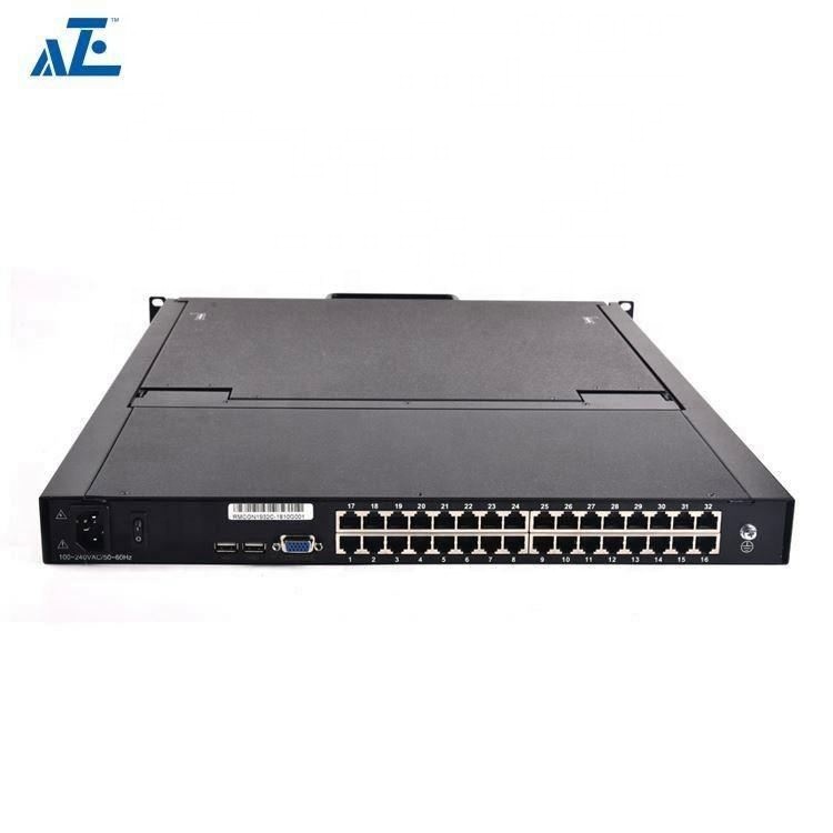 1u 32 портовый Rackmount портативный KVM консоль переключатель 17 дюймов ЖК-консоль с портом RJ45