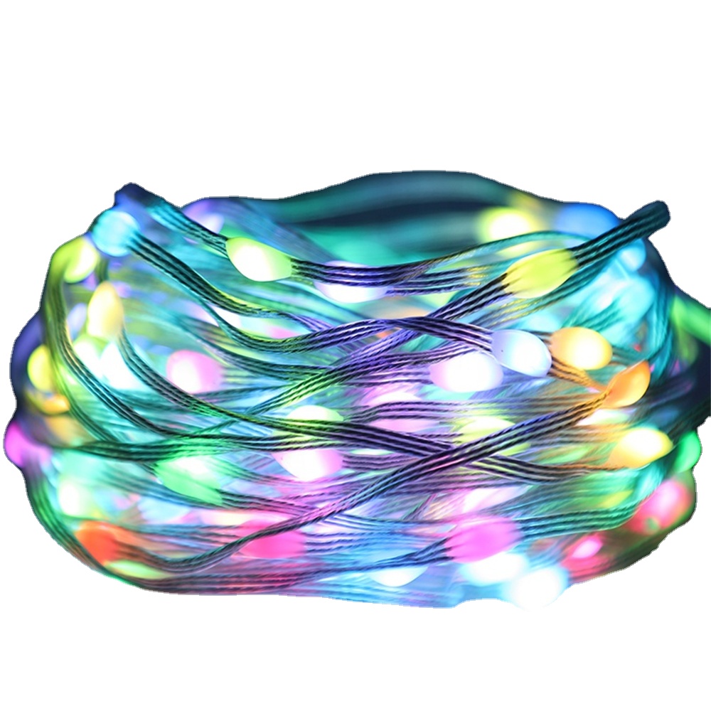 Dropshipping Service APP Control LED String Lights USB Powered Color Changing Holiday Lighting-Decoration Christmas Tree Decor