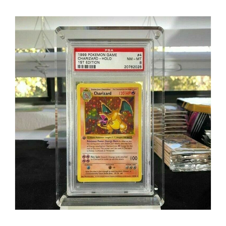 Leshiny 35pt BGS CGC PSA Градуированный прозрачный акриловый Покемон карточный дисплей Yugioh градуированная карточная плита