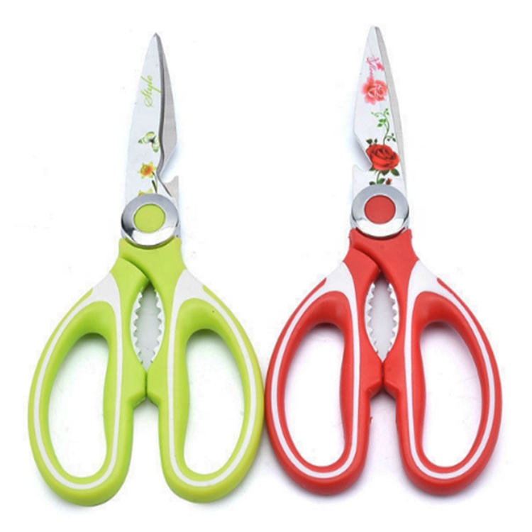 Amazon новый продукт многоцелевой покрытие мягкая ручка используется кухня Scissor с лезвием защиты крышка