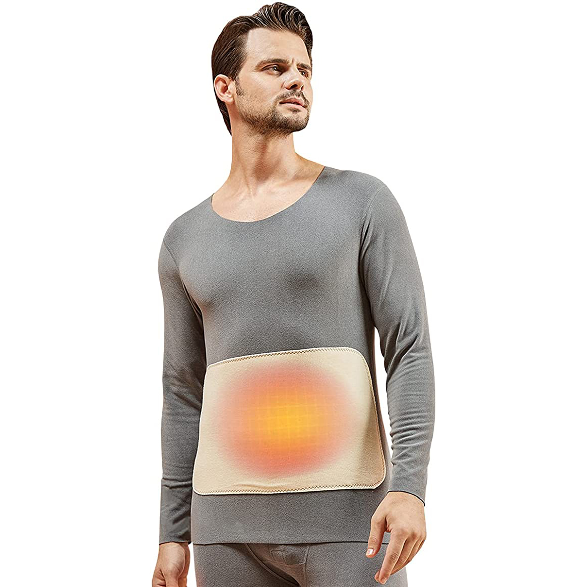 Sidiou Group Winter Thick Men Thermal Underwear Seamless Long Johns Set Comfortable Silk Patch Long Johns Thermal Underwear