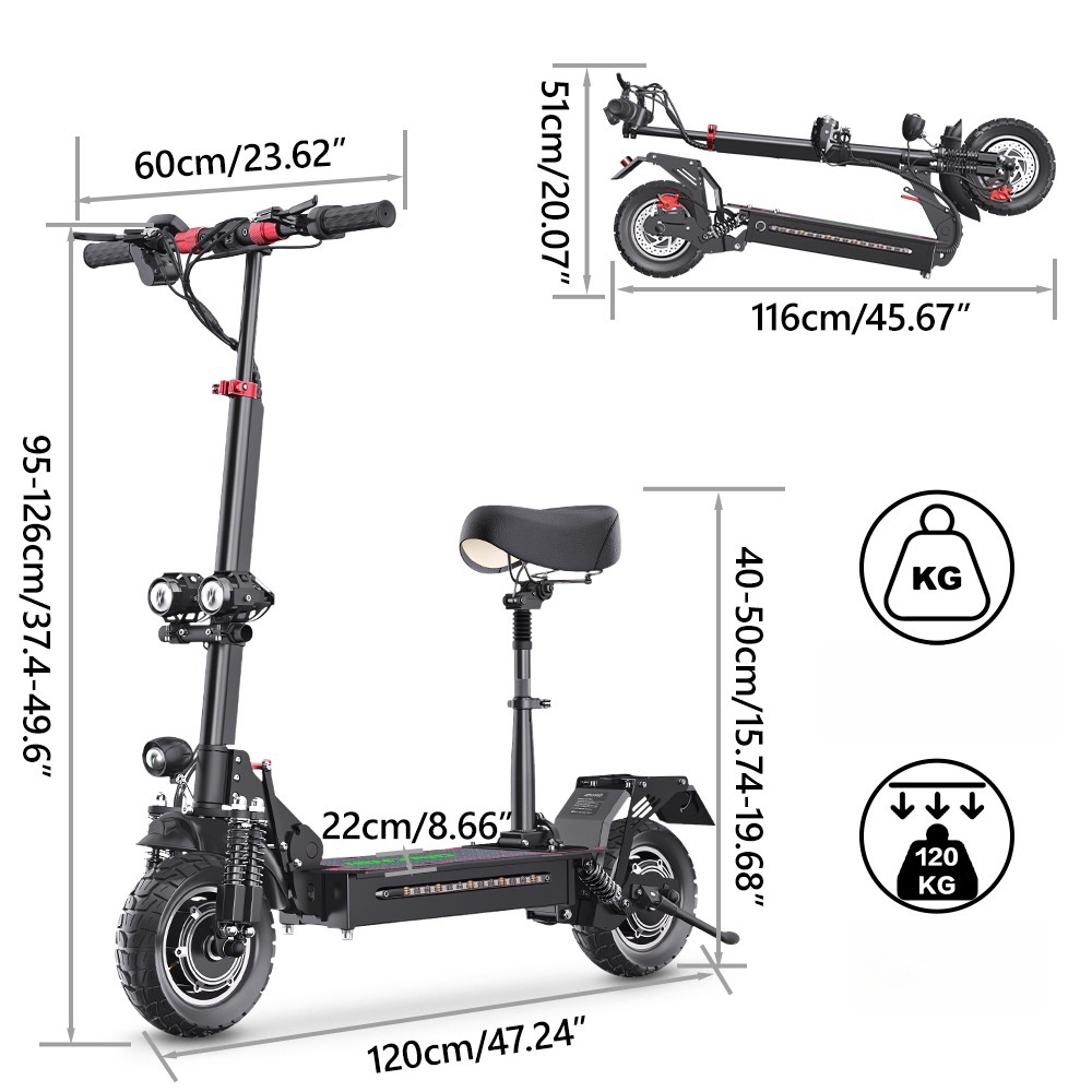 US Warehouse Stock Free delivery Aluminum Alloy High speed 1000w Moto Electric Folded Scooters for Adults