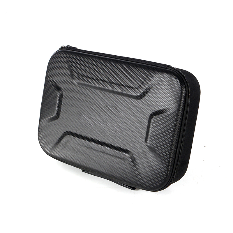 OEM professional Manufacturer EVA PU carbon hard shell small carrying travel zippered case with soft cut foam insert packaging