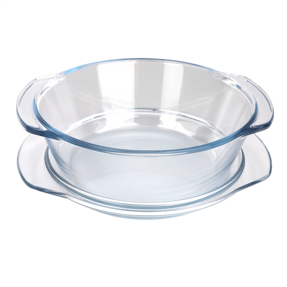 New design casserole with detachable handles 9 quart round glass casseroles for cast iron dutch oven