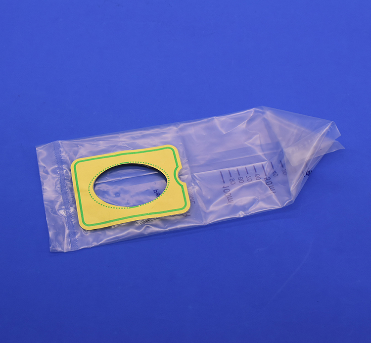 PVC film 100ml pediatric urin collection bag baby urine drainage bag