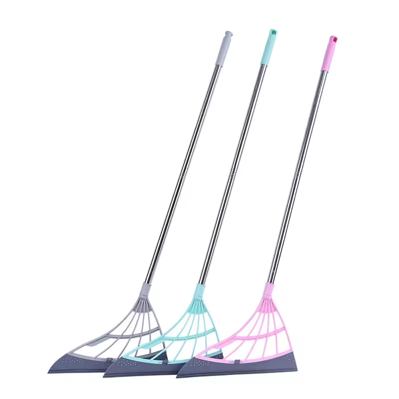 The silicone magic broom household bathroom lazy sweeping cleaning wiper dustpan accessories