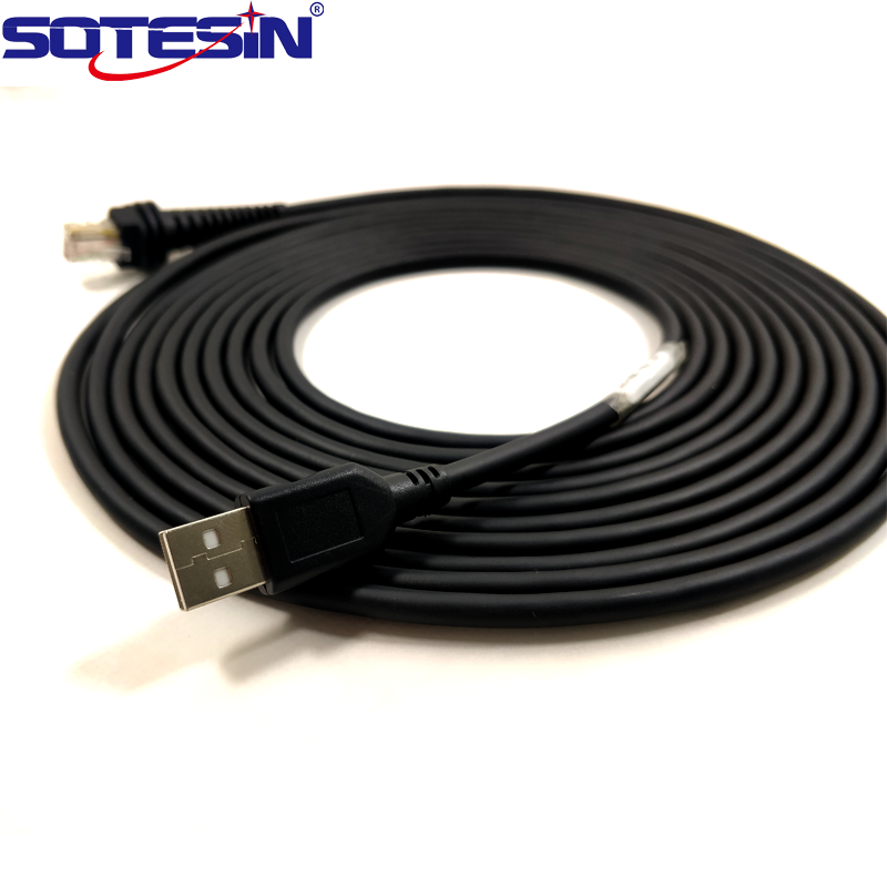 Китайский завод подходит для Honeywell 1900Ghd 1200G 1250Gap 1300G 1400G Rj45 к Usb 5M черный кабель сканера