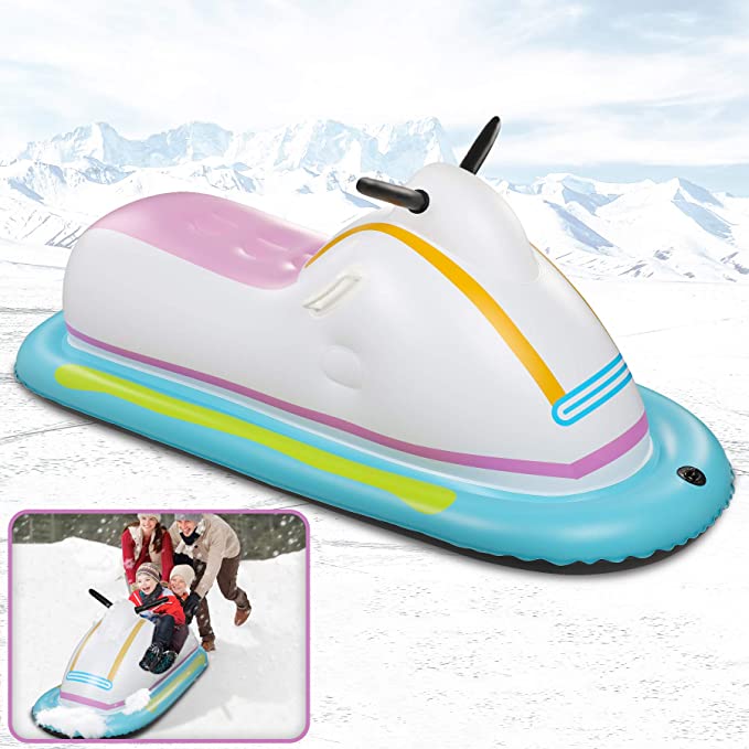 Popular Colorful Snow Tube Inflatable Snow Sled Winter Toys Ideal Funny Snow Car for Outdoor Activity