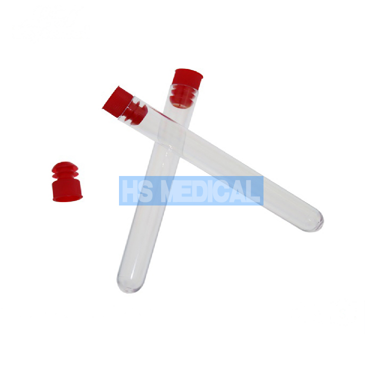 lab supplies flat bottom virus sampling clear plastic test tube sample tubes plastic test tube with screw capping and test plug