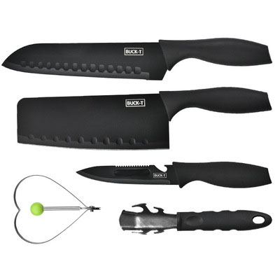 Hot sale Kitchen Knife Set Design Hammed Handle 5pcs