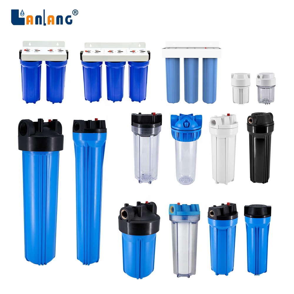 Lanlang высокое качество OEM 5 ''10" 20 дюймов микрон большой синий корпус фильтра для воды корпус фильтра