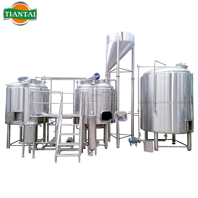 Паровой нагреватель из нержавеющей стали 2500L 25HL 20BBL, 3 сосуда, Пивоваренная машина, пивоваренное оборудование