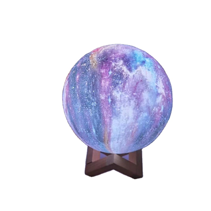 Прямая поставка, крутая Лунная лампа, детский ночник Galaxy, лампа 3 цветов/16 цветов, 3D Звезда, луна, светильник, перезаряжаемый подарок