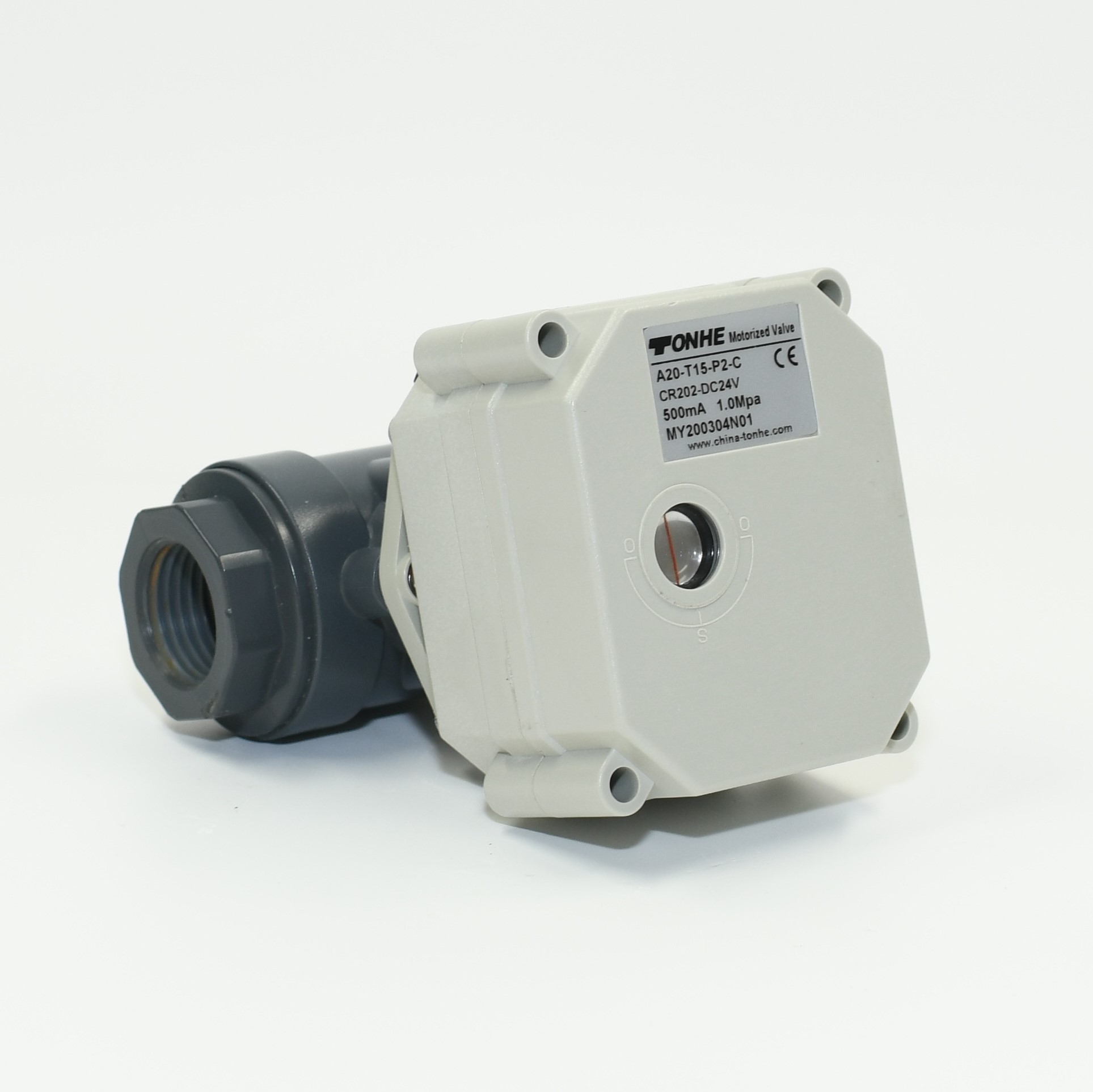 Tonheflow DN20 3/4 "электрический клапан для воды Моторизованный ПВХ шаровой клапан