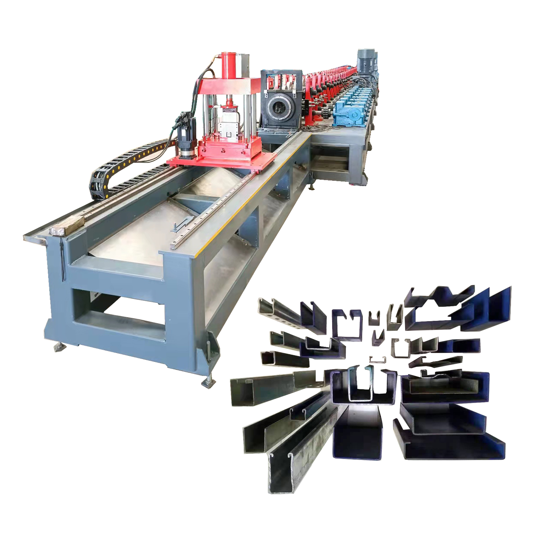C U Shape Solar Panel Bracket Roll Form Machine For Solar Structure