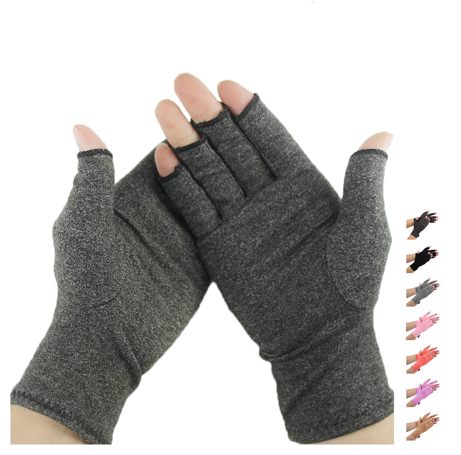 Best Selling Unisex Men Women Fingerless Compression Arthritis Pain Relief Gloves for Men
