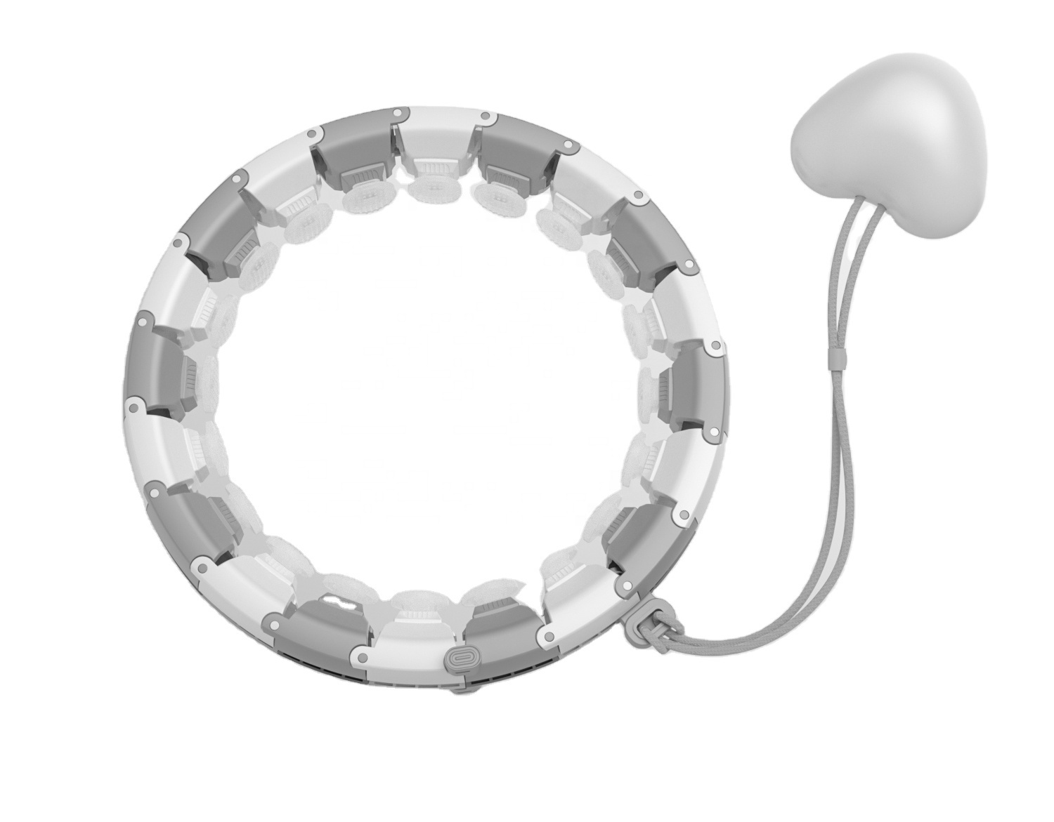 Factory Supply Fitness Adjustable Weighted Massage Smart Hula Hoops With Ball